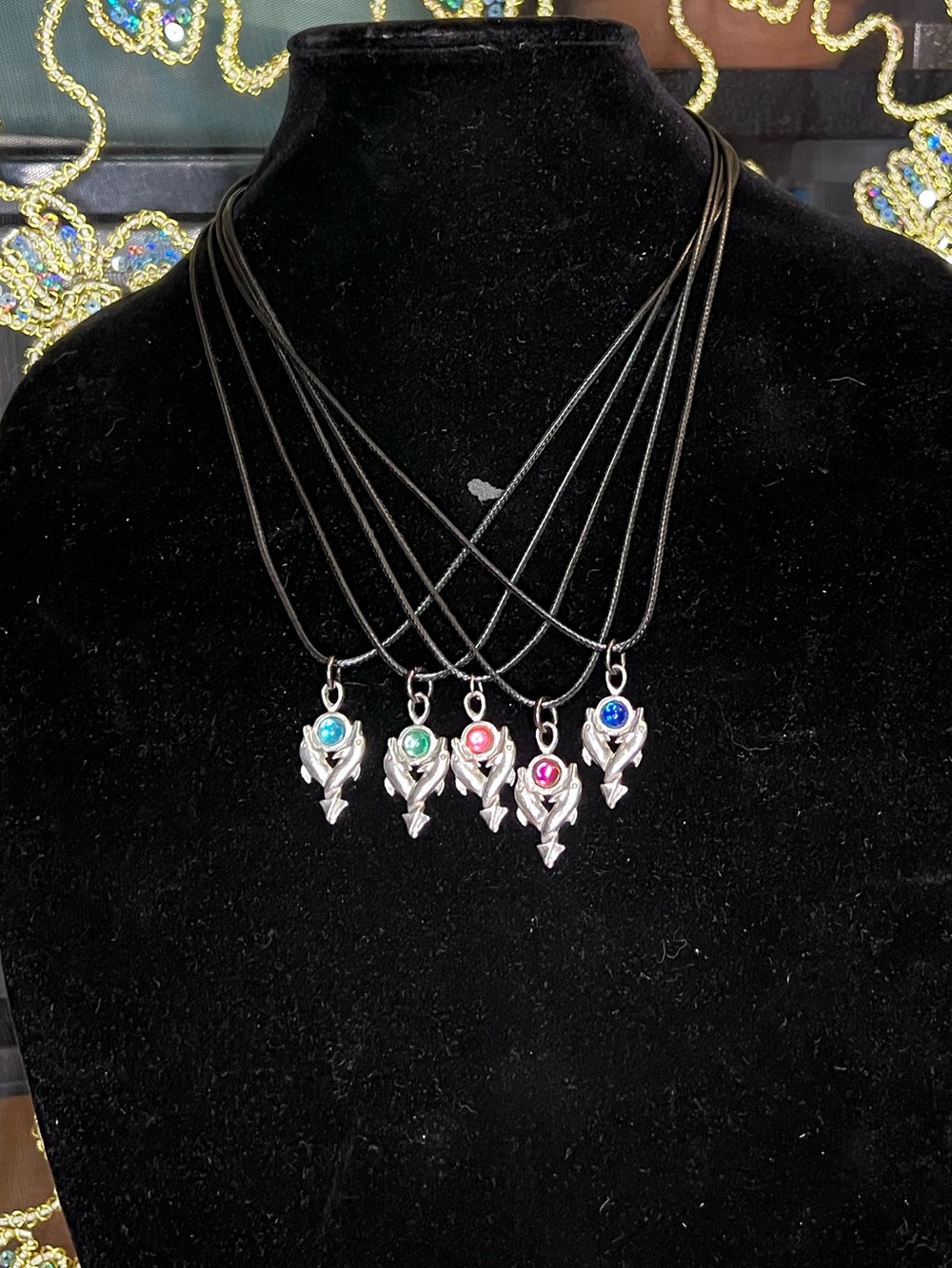 Multi-Color Dolphins Pendant Necklaces - Women Jewelry